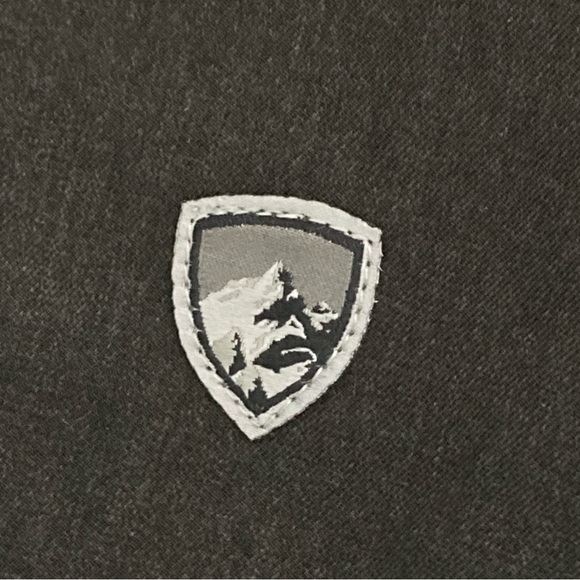 KUHL Born in the Mountains Jacket Mens M Gray Full-Zip Outdoor Hiking Logo - Picture 15 of 16